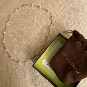 Ross-Simons Pearl Station Necklace
